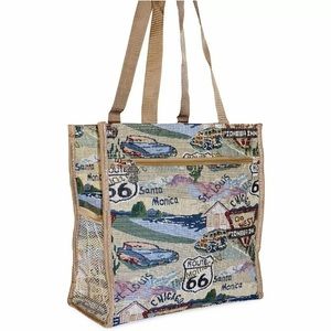 💲Route 66 Tapestry Tote Bag & Coin Purse